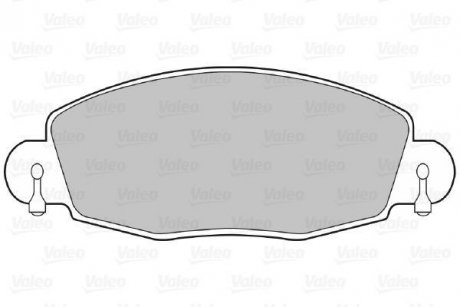 Комплект тормозных колодок, дисковый тормоз Valeo 598432 (фото 1)