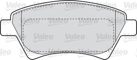 Тормозные колодки, дисковый тормоз (набор) Valeo 598526