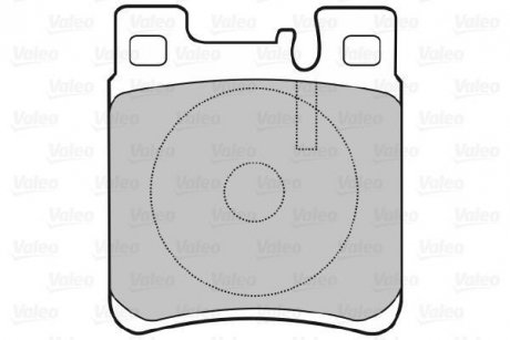 Комплект тормозных колодок, дисковый тормоз Valeo 598617 (фото 1)