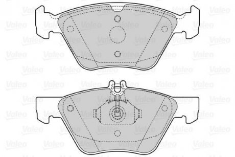 Комплект тормозных колодок, дисковый тормоз Valeo 598636