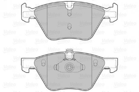 Комплект тормозных колодок, дисковый тормоз Valeo 598640 (фото 1)
