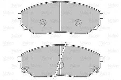Комплект тормозных колодок, дисковый тормоз Valeo 598654