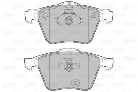 Комплект тормозных колодок, дисковый тормоз Valeo 598657 (фото 1)