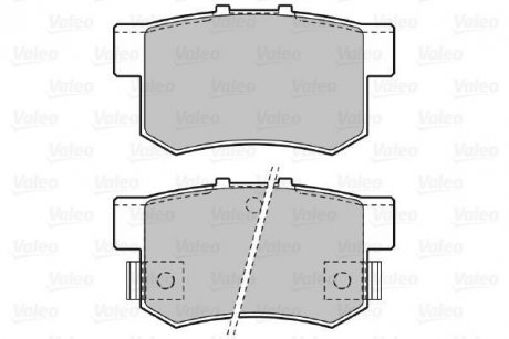 Комплект тормозных колодок, дисковый тормоз Valeo 598682 (фото 1)