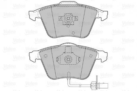 Комплект тормозных колодок, дисковый тормоз Valeo 598822