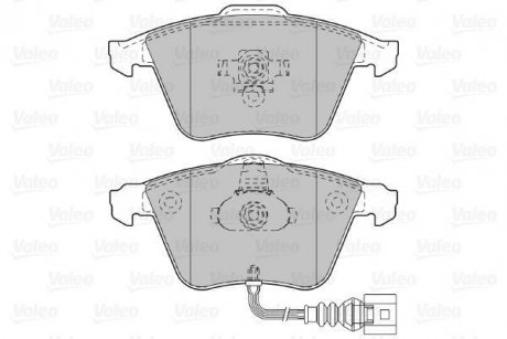 Комплект тормозных колодок, дисковый тормоз Valeo 598863