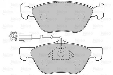 Комплект тормозных колодок, дисковый тормоз Valeo 598990