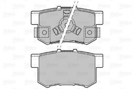 Комплект тормозных колодок, дисковый тормоз Valeo 601043