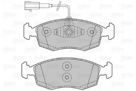 Комплект тормозных колодок, дисковый тормоз Valeo 601298 (фото 1)