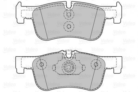 Комплект тормозных колодок, дисковый тормоз Valeo 601318 (фото 1)