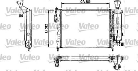 Радиатор, охлаждение двигателя Valeo 730492