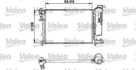 Радиатор, охлаждение двигателя Valeo 730630 (фото 1)