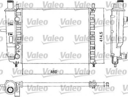 Радіатор, охолодження двигуна Valeo 731304