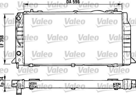 Радіатор, охолодження двигуна Valeo 731422