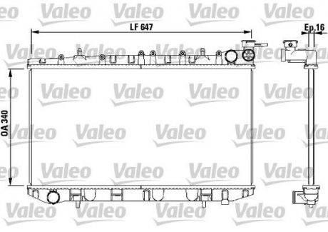 Радіатор основний Valeo 731659 (фото 1)