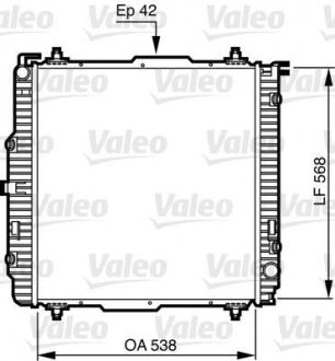 Радіатор, охолодження двигуна Valeo 732459