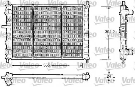 Радіатор, охолодження двигуна Valeo 732504 (фото 1)