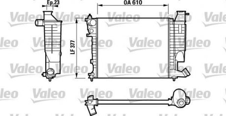 Радиатор, охлаждение двигателя Valeo 732535 (фото 1)