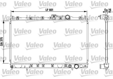 Радіатор, охолодження двигуна Valeo 732539 (фото 1)