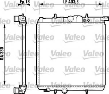 Радіатор, охолодження двигуна Valeo 732885 (фото 1)