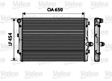 Радиатор, охлаждение двигателя Valeo 734333 (фото 1)