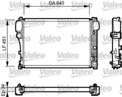 Радіатор, охолодження двигуна Valeo 734447