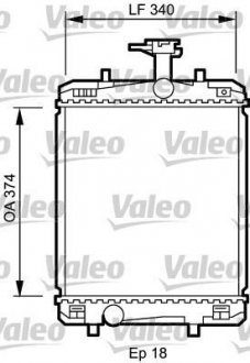 Радиатор, охлаждение двигателя Valeo 735072 (фото 1)