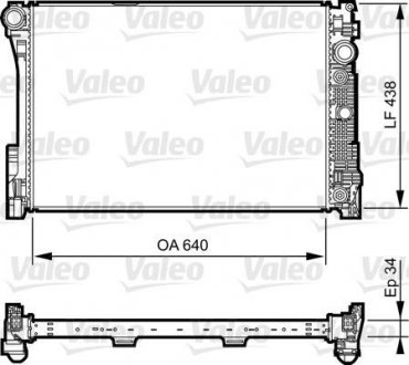 Радиатор, охлаждение двигателя Valeo 735292 (фото 1)