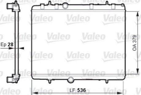 Радиатор охлаждения двигателя Valeo 735608