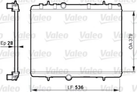 Радіатор охолодження Valeo 735608