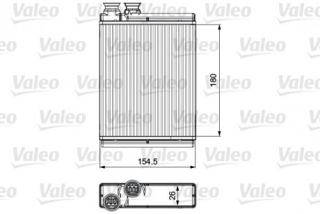 Радіатор обігрівача Valeo 811517 (фото 1)