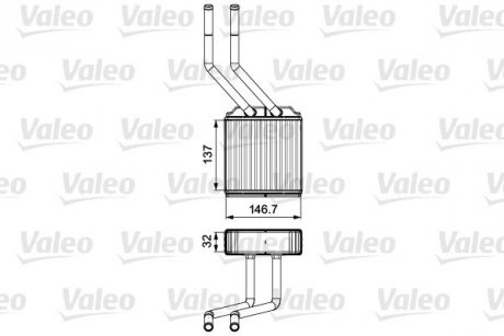 Радіатор опалення Valeo 811520 (фото 1)