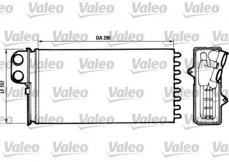 Теплообменник, отопление салона Valeo 812037 (фото 1)