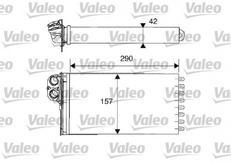 Радіатор обігрівача Valeo 812212