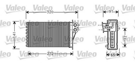 Радиатор отопителя Valeo 812221 (фото 1)