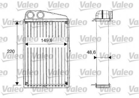 Радіатор пічки Valeo 812247