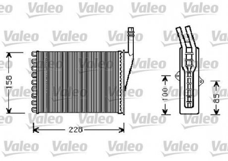 Теплообменник, отопление салона Valeo 812288