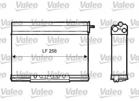 Радіатор пічки Valeo 812401