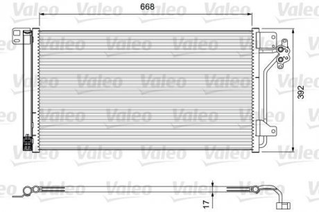 Радиатор кондиционера Valeo 814015