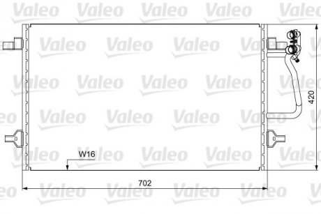 Радіатор кондиціонера Valeo 814030 (фото 1)