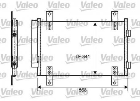 Конденсатор, кондиционер Valeo 814081 (фото 1)