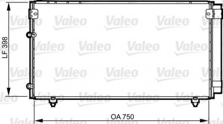 Радіатор кондиціонера Valeo 814207