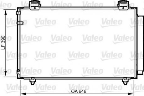 Конденсатор, кондиционер Valeo 814208 (фото 1)