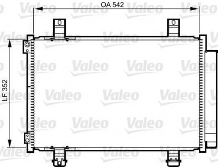 Конденсатор, кондиционер Valeo 814219