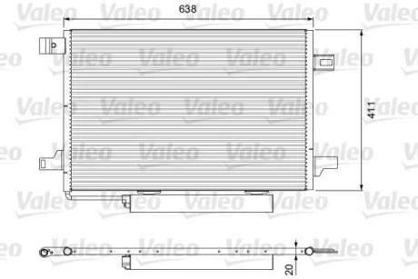 Конденсатор кондиціонера MERCEDES Classe A Valeo 814249