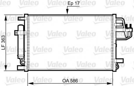 Конденсатор, кондиционер Valeo 814347 (фото 1)