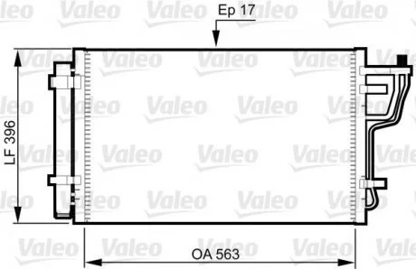 Конденсатор, кондиционер Valeo 814351
