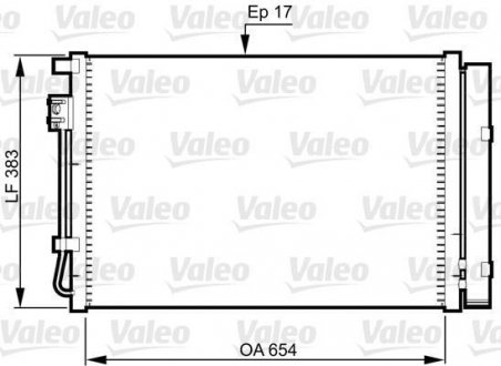 Конденсатор, кондиционер Valeo 814362