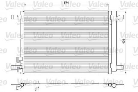 Радіатор кондиціонера Valeo 814375 (фото 1)