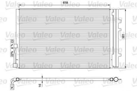 Радиатор кондиционера Valeo 814386